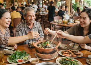 Ốc len là món dùng chung nên gọi theo số người trên bàn